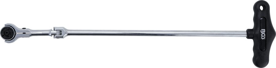 Savienojuma sprūdrata ar T veida rokturi, var leņķī | Piedziņas ārējais kvadrāts 6,3 mm (1/4 collas)