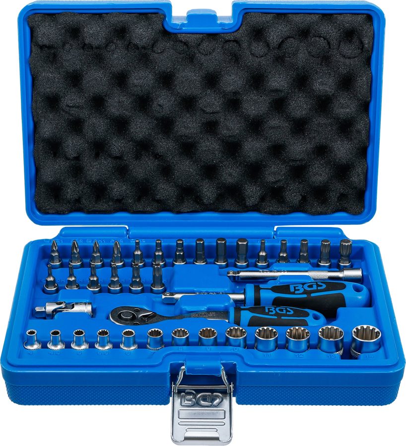 Uzgriežņu atslēgu komplekts Gear Lock | Piedziņa 6,3 mm (1/4") | 38 gab.