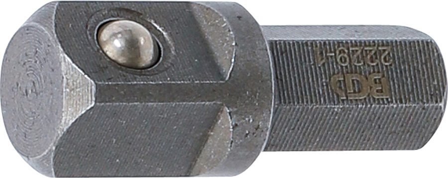 Uzgaļu sprūdrata adapteris | Ārējais sešstūris 8 mm (5/16") - ārējais kvadrāts 10 mm (3/8") | 30 mm