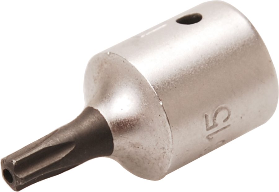 Uzgaļu ieliktnis | Iekšējā kvadrātveida piedziņa 6,3 mm (1/4") | TS profils (Torx Plus) ar TS15 atveri