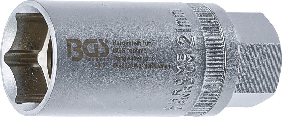 Aizdedzes sveces ieliktnis sešstūris | Piedziņas iekšējais kvadrāts 12,5 mm (1/2") | SW 21 mm