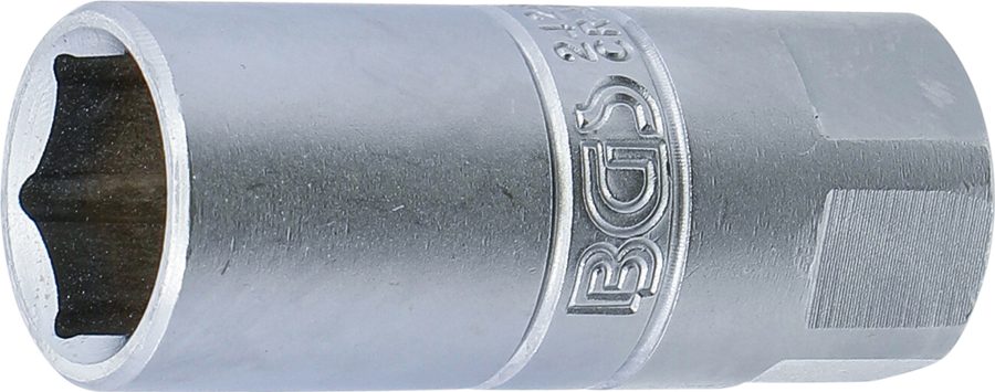 Aizdedzes sveces ieliktnis sešstūris | Piedziņas iekšējais kvadrāts 12,5 mm (1/2") | SW 18 mm