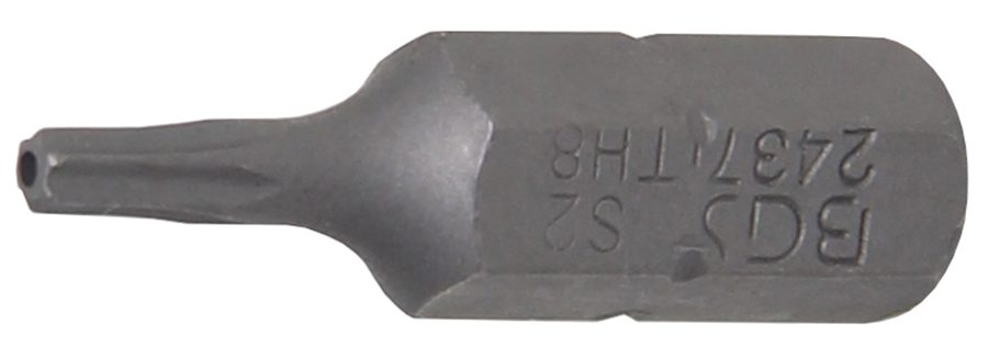 Bits | Garums 25mm | Piedziņas ārējais sešstūris 6,3 mm (1/4") | T veida profils (Torx) ar atveri T8