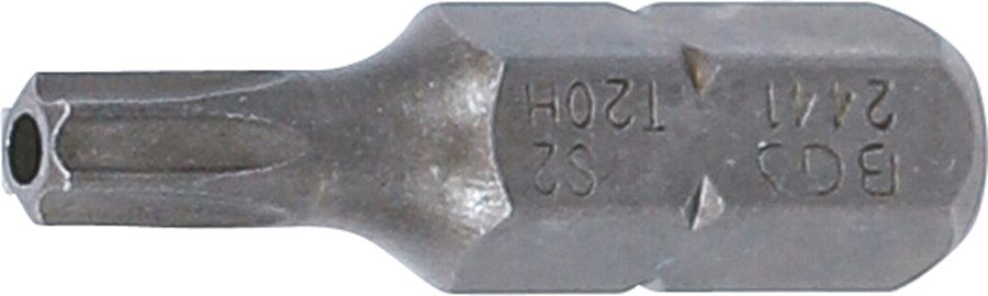 Bits | Garums 25mm | Ārējā sešstūra piedziņa 6,3 mm (1/4") | T-profils (Torx) ar atveri T20