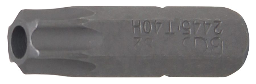 Bits | Garums 25mm | Ārējā sešstūra piedziņa 6,3 mm (1/4") | T veida profils (Torx) ar atveri T40