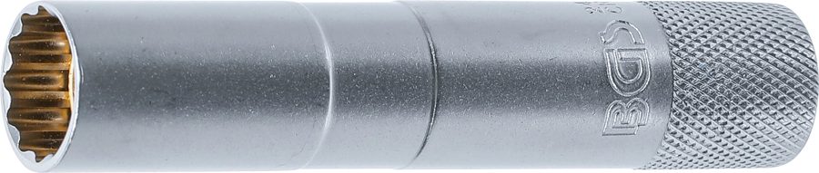 Aizdedzes sveces ieliktnis ar magnētu, divpadsmit punktu, garš | Piedziņas iekšējais kvadrāts 10 mm (3/8") | SW 14 mm