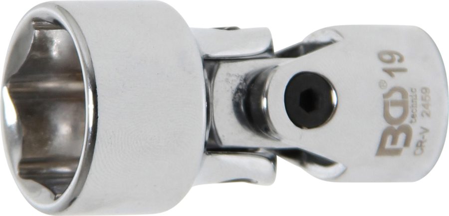 Kardāna savienojuma ieliktņa sešstūris | Piedziņas iekšējais kvadrāts 10 mm (3/8") | SW 19 mm