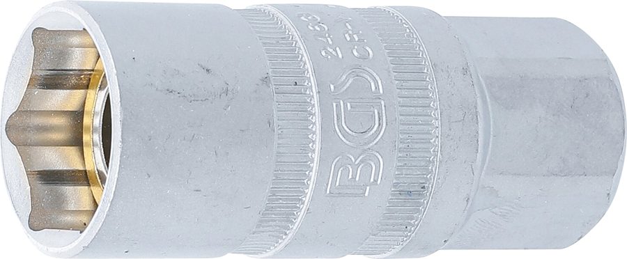 Aizdedzes sveces ieliktnis ar magnētu, sešstūris | Piedziņas iekšējais kvadrāts 12,5 mm (1/2") | SW 21 mm