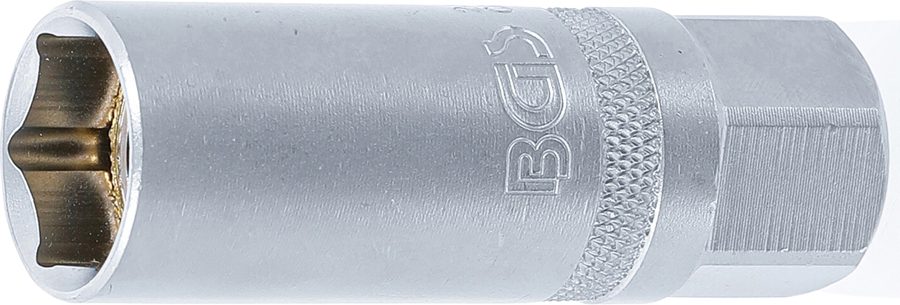 Spark plug insert with magnet, hexagon | Piedziņas iekšējais kvadrāts 10 mm (3/8") | SW 16 mm