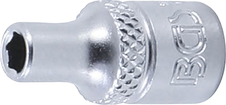 Uzgriežņu atslēgas ieliktnis sešstūris | Piedziņas iekšējais kvadrāts 6,3 mm (1/4") | SW 4 mm