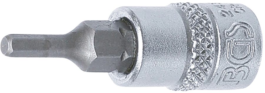 Uzgaļu ieliktnis | Piedziņas iekšējais kvadrāts 6,3 mm (1/4 collas) | iekšējais sešstūris 3 mm