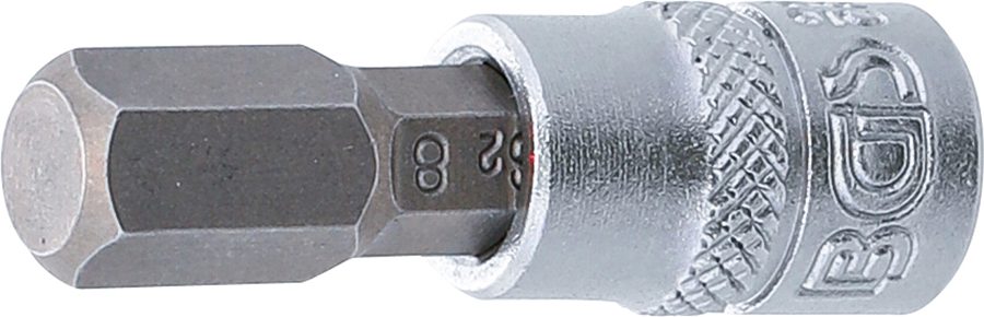 Uzgaļu ieliktnis | Piedziņas iekšējais kvadrāts 6,3 mm (1/4 collas) | iekšējais sešstūris 8 mm