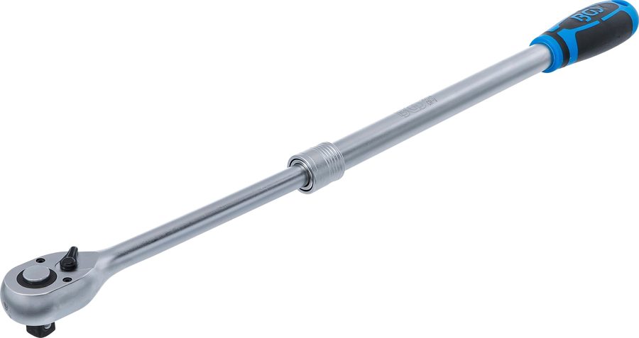 Atgriezenisks sprūdrats, pagarināms | īpaši garš | Izejas ārējais kvadrāts 12,5 mm (1/2") | 455–595 mm
