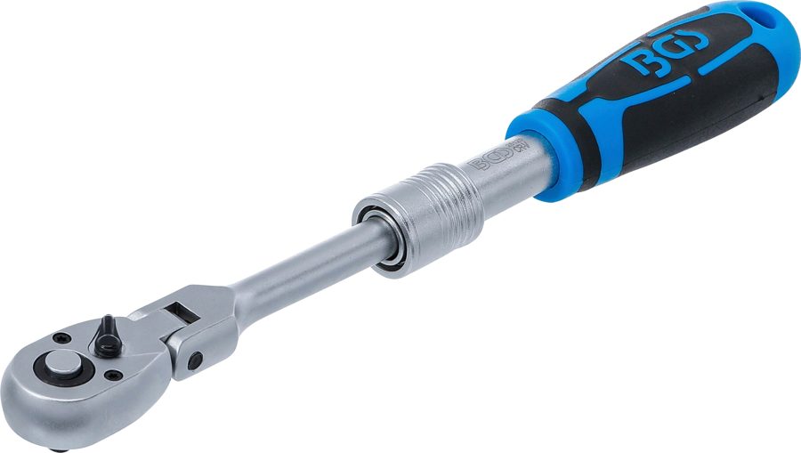 Atgriezenisks sprūdrats, izvelkams, leņķisks | Izejas ārējais kvadrāts 6,3 mm (1/4") | 210–250 mm