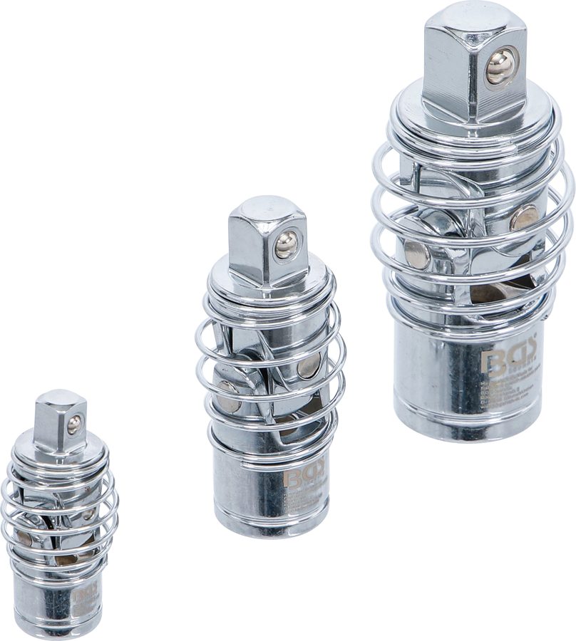 Kardāna savienojumu komplekts | ar spalvu | 6,3 mm (1/4 collas) / 10 mm (3/8 collas) / 12,5 mm (1/2 collas) | 3 gab.
