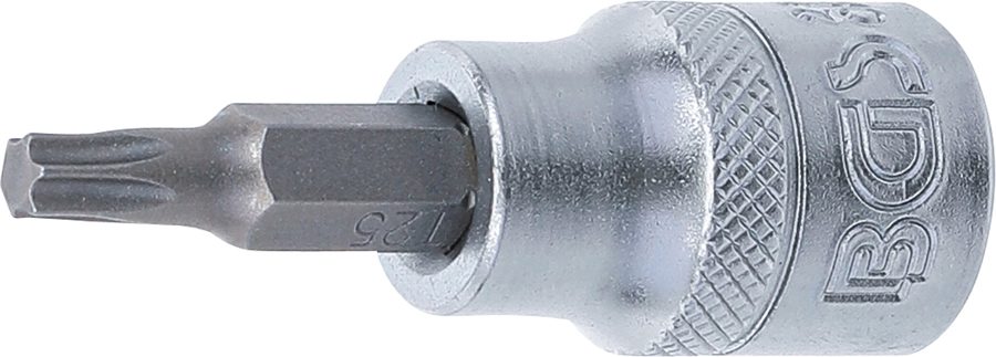Uzgaļu ieliktnis | Iekšējā kvadrātveida piedziņa 10 mm (3/8") | T veida profils (Torx) T25