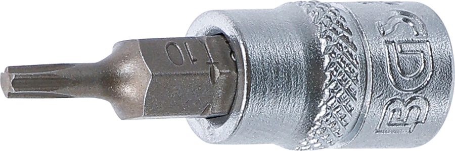Uzgaļu ieliktnis | Iekšējā kvadrātveida piedziņa 6,3 mm (1/4") | T veida profils (Torx) T10