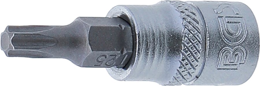 Uzgaļu ieliktnis | Iekšējā kvadrātveida piedziņa 6,3 mm (1/4") | T veida profils (Torx) T25