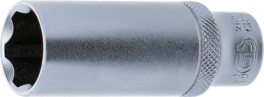 Uzgriežņu atslēgas ieliktnis Super Lock, dziļš | Piedziņas iekšējais kvadrāts 10 mm (3/8") | SW 17 mm