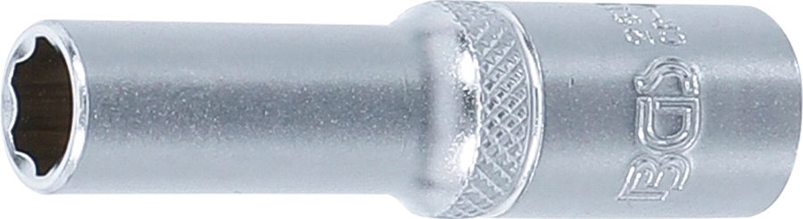 Uzgriežņu atslēgas ieliktnis Super Lock, dziļš | Piedziņas iekšējais kvadrāts 10 mm (3/8") | SW 9 mm