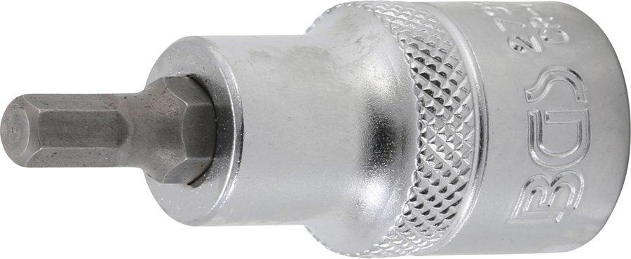 Uzgaļu ieliktnis | Garums 55mm | Piedziņas iekšējais kvadrāts 12,5 mm (1/2") | iekšējais sešstūris 7/32"