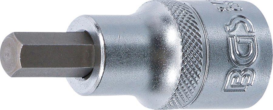 Uzgaļu ieliktnis | Garums 55mm | Piedziņas iekšējais kvadrāts 12,5 mm (1/2") | iekšējais sešstūris 5/16"