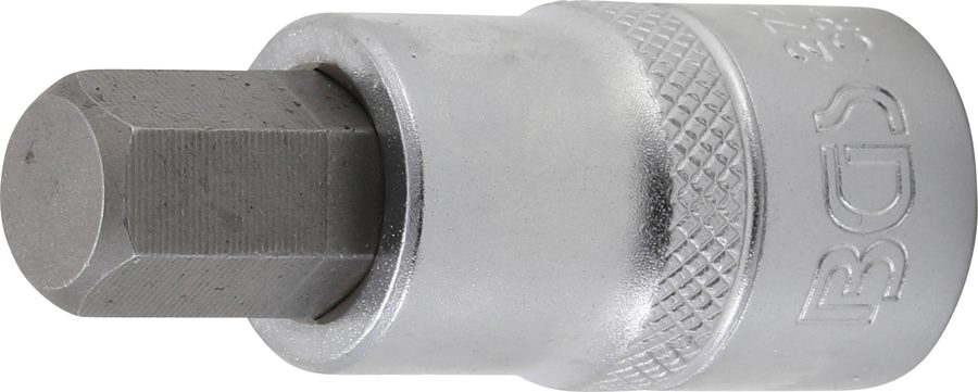 Uzgaļu ieliktnis | Garums 55mm | Piedziņas iekšējais kvadrāts 12,5 mm (1/2") | iekšējais sešstūris 15/32"