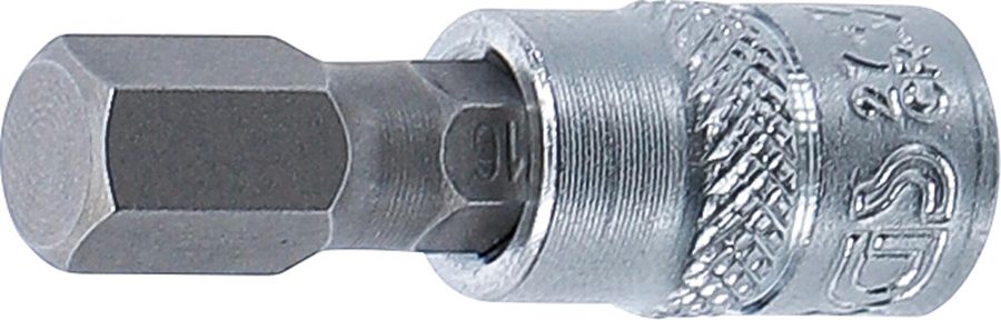 Uzgaļu ieliktnis | Piedziņas iekšējais kvadrāts 6,3 mm (1/4 collas) | iekšējais sešstūris 5/16 collas