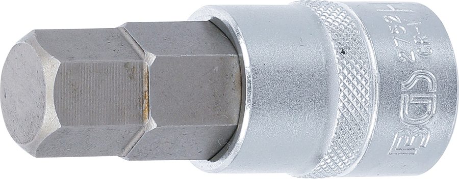 Uzgaļu ieliktnis | Garums 70mm | Piedziņas iekšējais kvadrāts 12,5 mm (1/2") | iekšējais sešstūris 11/16"