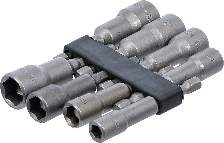 Uzgriežņu atslēgas ieliktņu komplekts sešstūris | Piedziņas ārējais sešstūris 6,3 mm (1/4") | SW 6 - 13 mm | 8 gab.