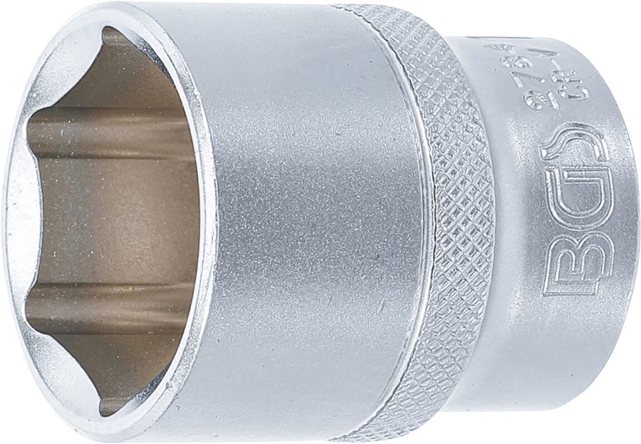 Uzgriežņu atslēgas ieliktnis sešstūris | Piedziņas iekšējais kvadrāts 12,5 mm (1/2") | SW 1,1/16"