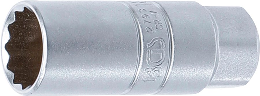 Aizdedzes sveces ieliktnis divpadsmit punktu | Piedziņas iekšējais kvadrāts 10 mm (3/8") | SW 18 mm