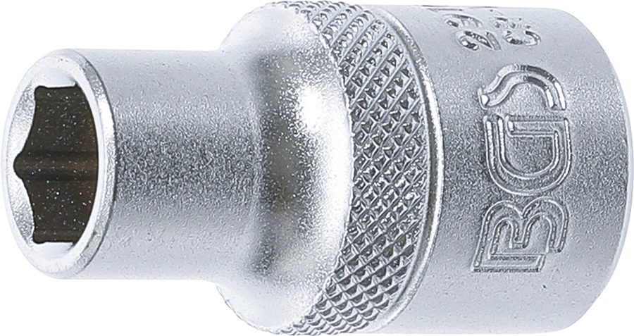 Uzgriežņu atslēgas ieliktnis sešstūris | Piedziņas iekšējais kvadrāts 12,5 mm (1/2") | SW 10 mm