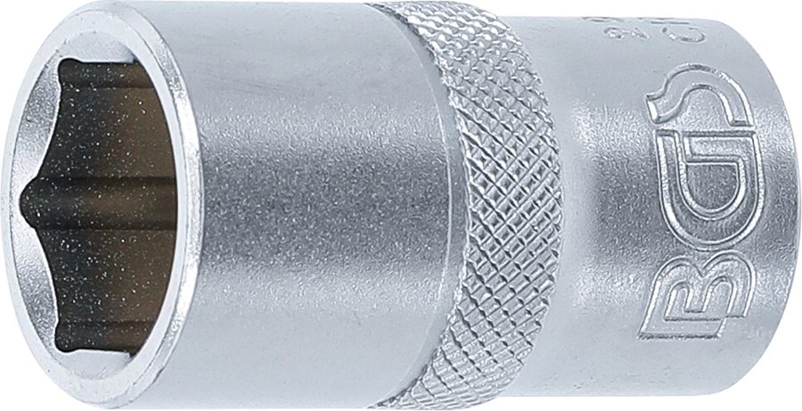 Uzgriežņu atslēgas ieliktnis sešstūris | Piedziņas iekšējais kvadrāts 12,5 mm (1/2") | SW 15 mm