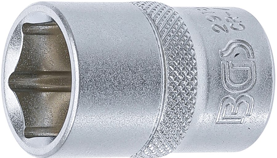 Uzgriežņu atslēgas ieliktnis sešstūris | Piedziņas iekšējais kvadrāts 12,5 mm (1/2") | SW 18 mm