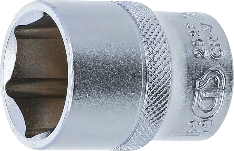Uzgriežņu atslēgas ieliktnis sešstūris | Piedziņas iekšējais kvadrāts 12,5 mm (1/2") | SW 22 mm