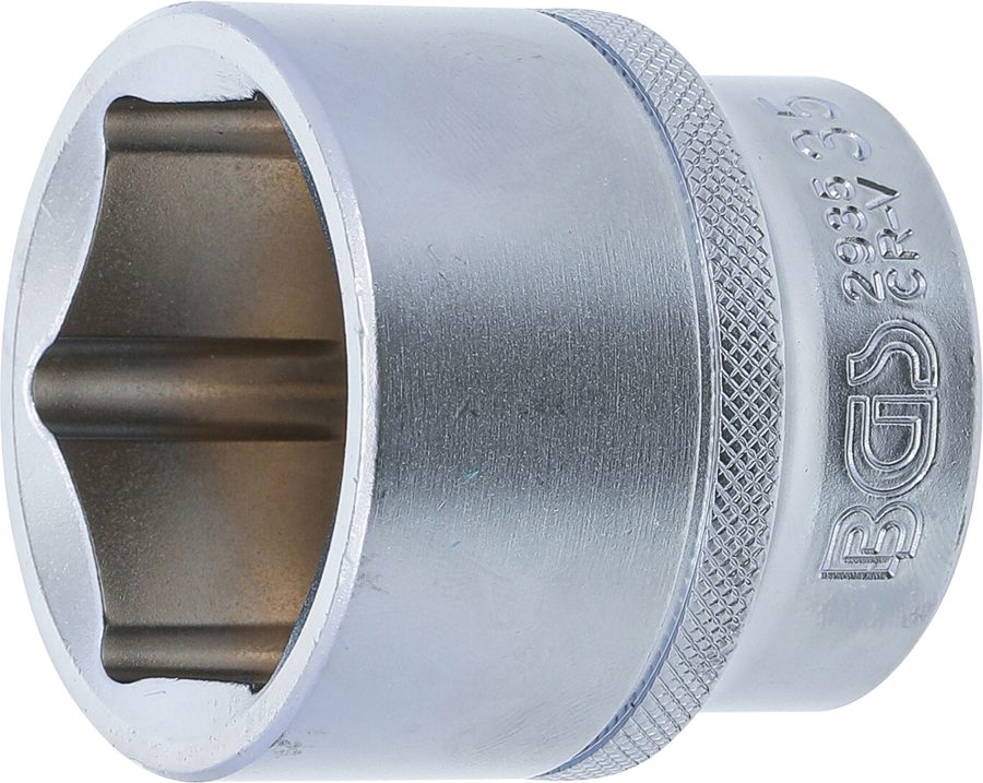 Uzgriežņu atslēgas ieliktnis sešstūris | Piedziņas iekšējais kvadrāts 12,5 mm (1/2") | SW 35 mm