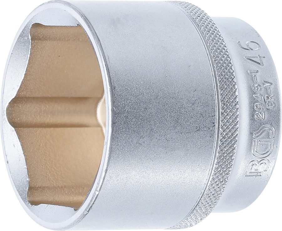 Uzgriežņu atslēgas ieliktnis sešstūris | Piedziņas iekšējais kvadrāts 12,5 mm (1/2") | SW 46 mm