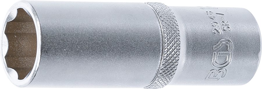 Uzgriežņu atslēgas ieliktnis Super Lock, dziļš | Piedziņas iekšējais kvadrāts 12,5 mm (1/2") | SW 18 mm
