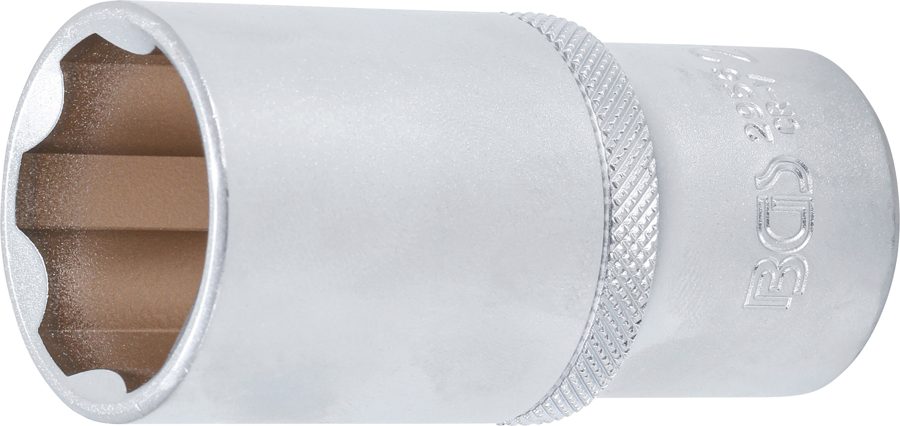 Uzgriežņu atslēgas ieliktnis Super Lock, dziļš | Piedziņas iekšējais kvadrāts 12,5 mm (1/2") | SW 28 mm