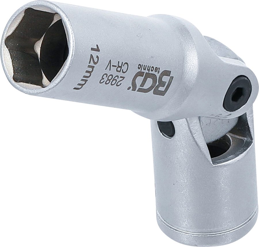 Kvēlsveces savienojuma ieliktņa sešstūris | Piedziņas iekšējais kvadrāts 10 mm (3/8") | SW 12 mm