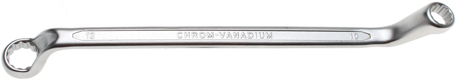 Divkāršā uzgriežņu atslēga | dziļi izliekts | SW 10 x 13 mm