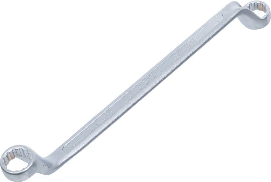 Divkāršā uzgriežņu atslēga | dziļi izliekts | SW 14 x 15 mm