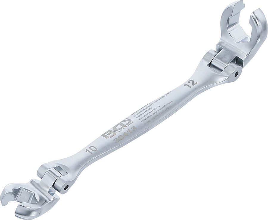 Atvērta dubultā gredzena atslēga bremžu maģistrālēm un savienojumiem | SW 10 x 12 mm