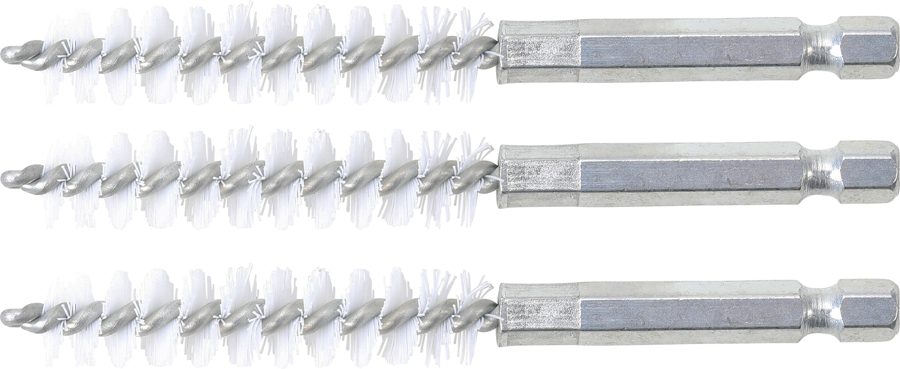 Neilona birste | 11 mm | Piedziņas ārējais sešstūris 6,3 mm (1/4") | 3 daļ.