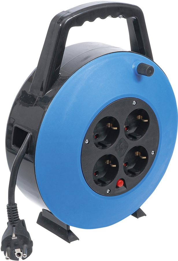 Kabeļu kaste | 10 m | 3 x 1,5 mm² | 4 kontaktligzdas | IP20 | 3000W