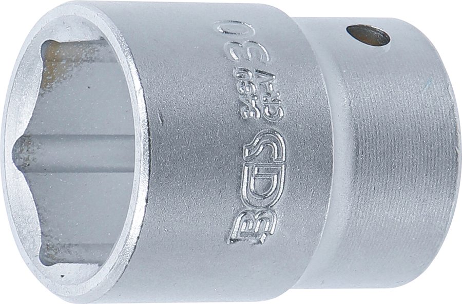 Uzgriežņu atslēgas ieliktnis sešstūris | Piedziņas iekšējais kvadrāts 20 mm (3/4") | SW 30 mm