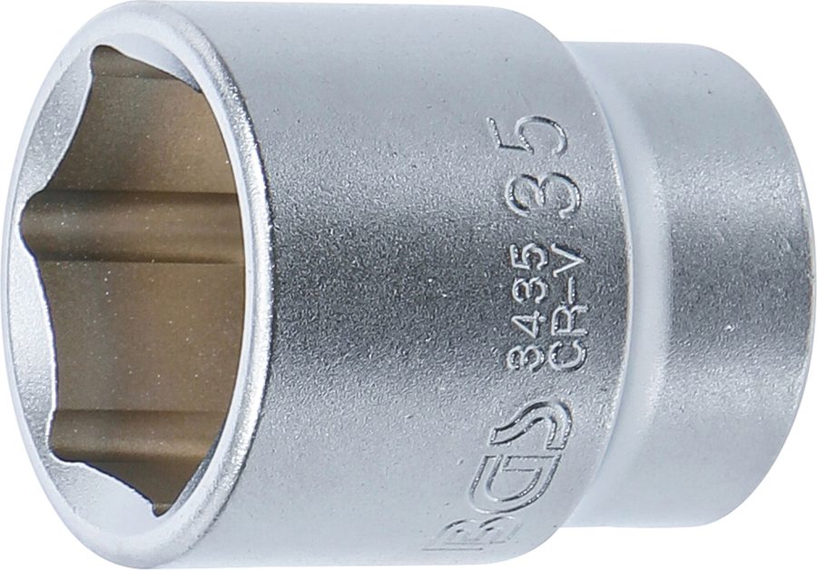Uzgriežņu atslēgas ieliktnis sešstūris | Iekšējā kvadrātveida piedziņa 20 mm (3/4") | SW 35 mm