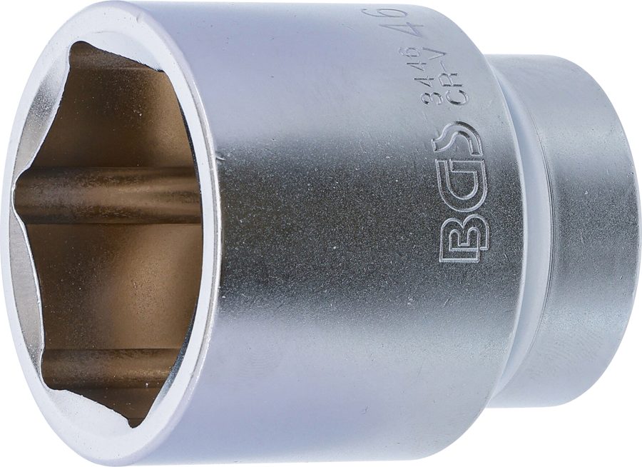 Uzgriežņu atslēgas ieliktnis sešstūris | Piedziņas iekšējais kvadrāts 20 mm (3/4") | SW 46 mm
