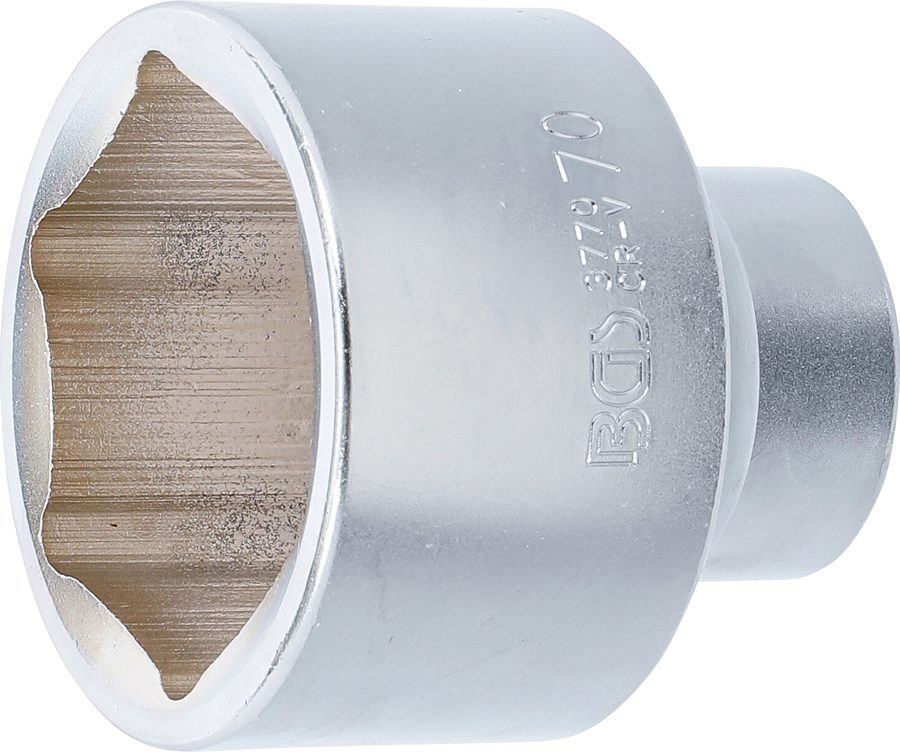 Uzgriežņu atslēgas ieliktnis sešstūris | Iekšējā kvadrātveida piedziņa 25 mm (1") | SW 70 mm